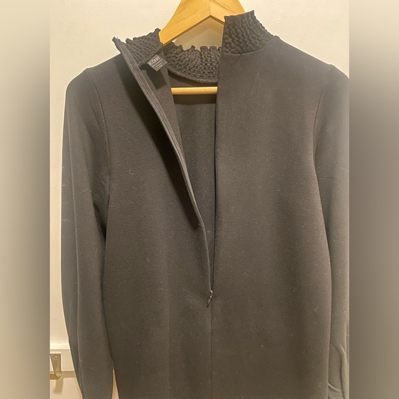 Icone par Simons black Ponte smocked collar dress - Picture 5 of 6